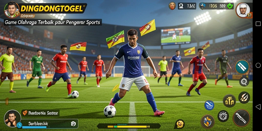 Screenshot DINGDONGTOGEL menunjukkan aksi seru dalam permainan olahraga.
