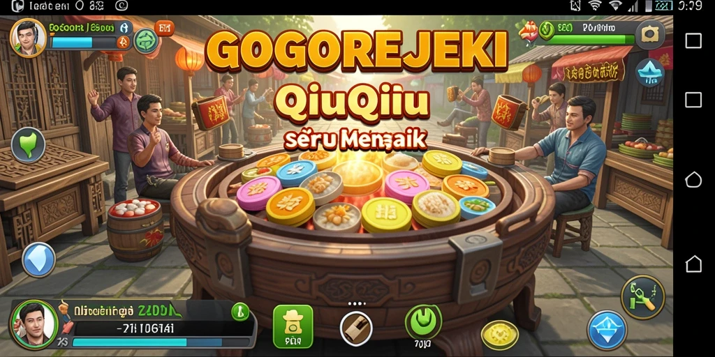 Tampilan menarik dari gameplay GOGOREJEKI saat bermain QiuQiu.