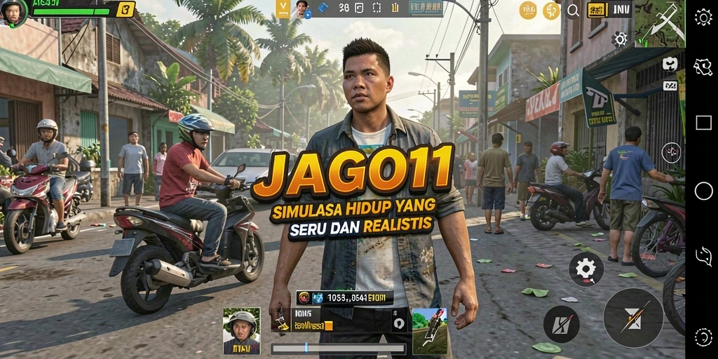 Tangkapan layar menampilkan gameplay seru dan interaksi dalam JAGO11.