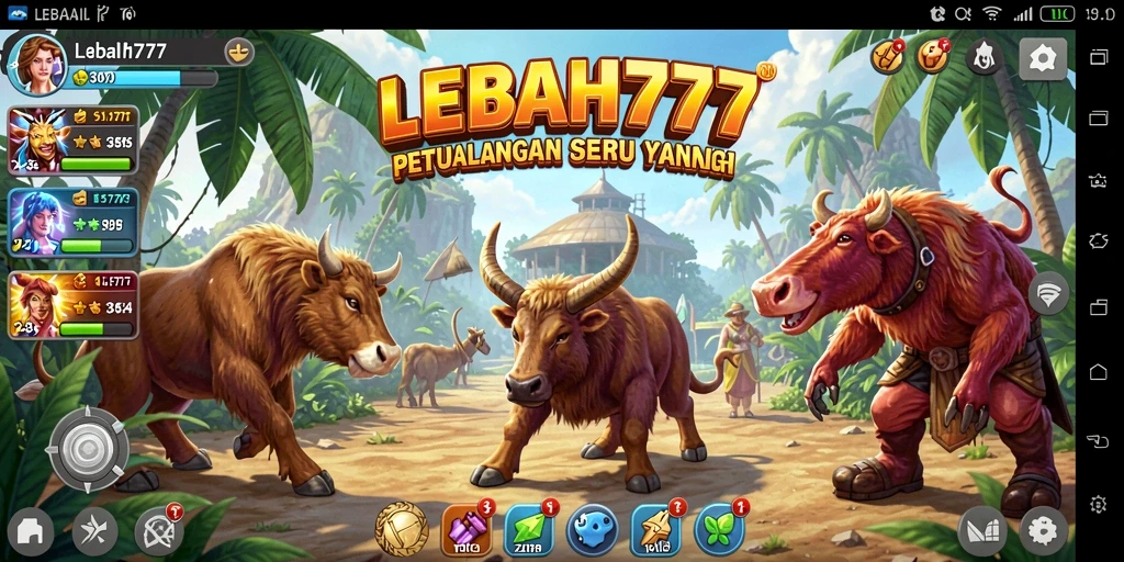 Tampilan gameplay seru dari LEBAH777 dalam petualangan yang menantang.