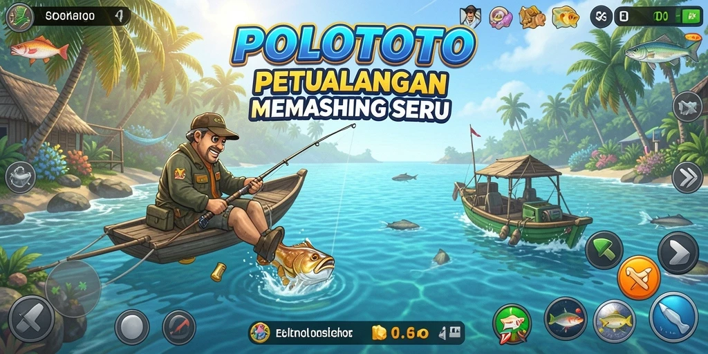 Tangkapan besar di permainan memancing POLOTOTO